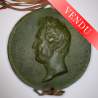 Ancient seal in wax profile louis philippe king of the French 1830.