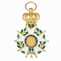 Médaille de l'ordre de la légion d'honneur en or d’époque Monarchie de Juillet.
