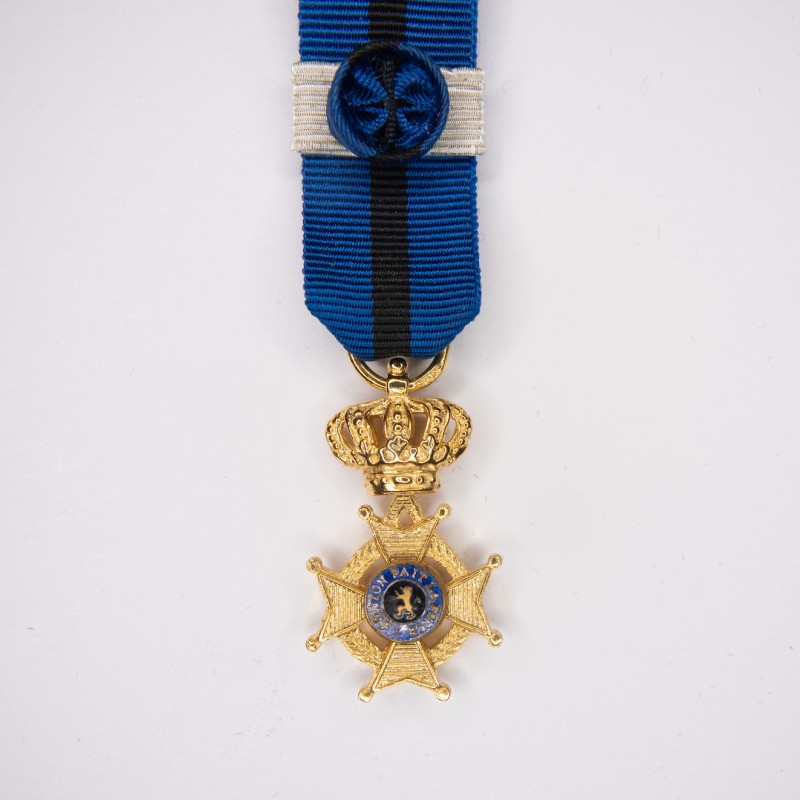 Belgian miniature medal of Commander of the Order of Leopold II.