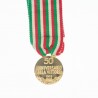 Italie Médaille miniature commémorative de l’anniversaire de la victoire en or.