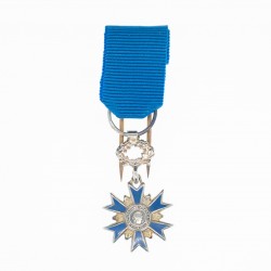 Médaille miniature de l'ordre du mérite national.