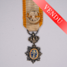 Médaille miniature d’officier de l’Ordre Royal du Cambodge, en vermeil ciselé et émail.