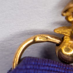 Miniature Medal of Officer of the Academic Palms in Gold.