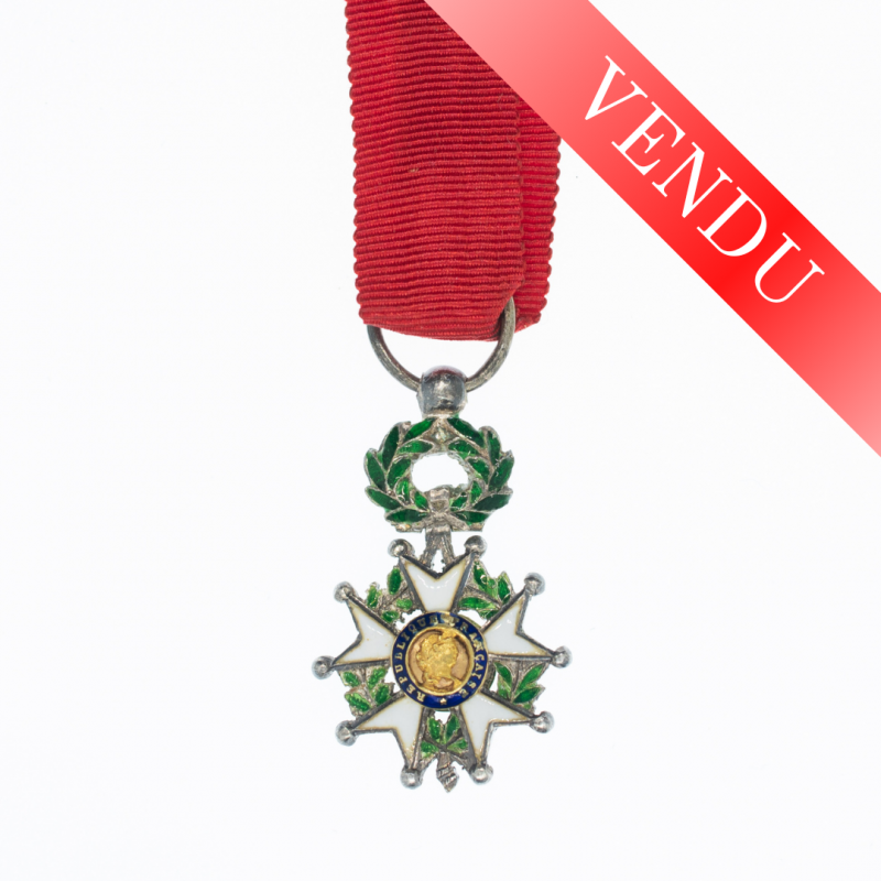 Ordre de la légion d’honneur, médaille miniature. Centres en or.