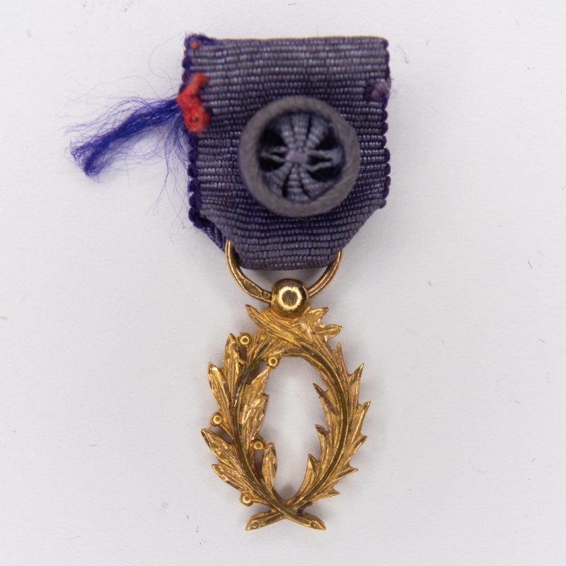 Miniature Medal of Officer of the Academic Palms in Gold.