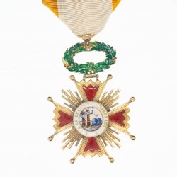 Espagne. Médaille de l’ordre d’Isabel la Catholique en or et émail.