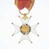 Espagne.  Médaille d’officier de l’ordre de Saint Ferdinand, en or et émail.