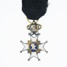 Suède.  Médaille miniature de l’ordre de l’étoile polaire.