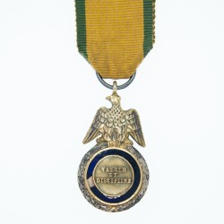 Beau modèle miniature de la médaille militaire du Second Empire.