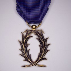 Médaille d’officier de l'ordre des Palmes Académiques.