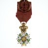 Rare médaille d’officier de l’ordre de la Légion d’Honneur en or, d’époque Monarchie de Juillet.