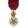 Rare médaille d’officier de l’ordre de la Légion d’Honneur en or, d’époque Monarchie de Juillet.