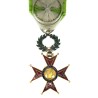Médaille d’officier de l’éducation sociale. Avec son ruban d’officier.