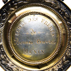 Médaille d’honneur de l’école des frères de bonnes oeuvres - Menin. 31 Aout 1882.