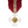 Ordre de la couronne d’Italie.  Médaille en or et émail.