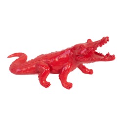 Mini crocodile rouge de Richard Orlinski