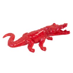 Mini crocodile rouge de Richard Orlinski