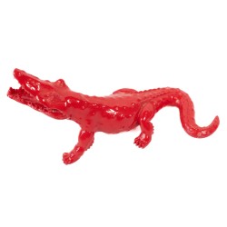 Mini crocodile rouge de Richard Orlinski