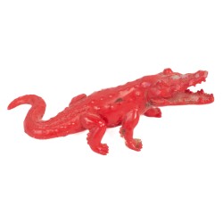 Mini crocodile rouge de Richard Orlinski