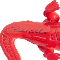 Mini crocodile rouge de Richard Orlinski