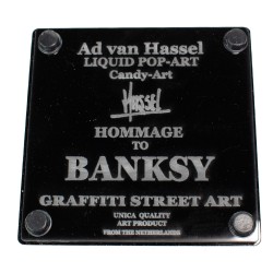 Ad van Hassel - Bonbon d’art en hommage Banksy. n°2