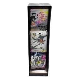 Ad van Hassel - Bonbon d’art en hommage Banksy. n°1 Flowers