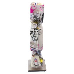 Ad van Hassel - Bonbon d’art en hommage Banksy. n°1 Flowers