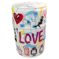 PopArt Barrel : Banksy x Haring PopArt Barrel par Koen Betjes.