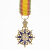 Rare médaille miniature de l’ordre royal de la Grue Couronnée du Rwanda.