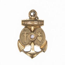 Intéressant et rare médaille des Trois Vertus avec vue à l’intérieur « souvenir de notre dame de la salette »