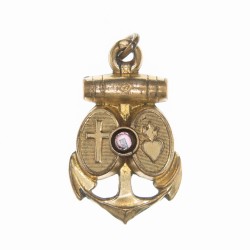 Intéressant et rare médaille des Trois Vertus avec vue à l’intérieur « souvenir de notre dame de la salette »