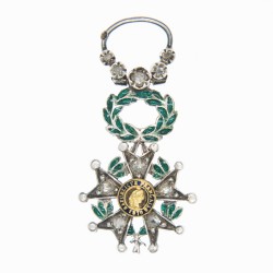 Légion d'honneur, médaille miniature orné de diamants.
