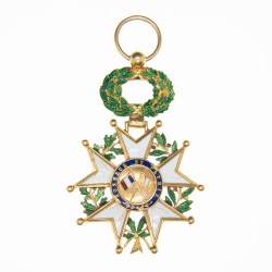 Médaille d'officier en or de l’ordre de la Légion d’honneur d’époque 3eme république.
