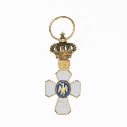 ISLANDE. Tres rare médaille de l’Ordre du Faucon en or et émail.