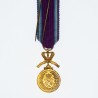 BELGIQUE. Médaille miniature en or de l’Ordre Royale du Lion.