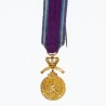 BELGIQUE. Médaille miniature en or de l’Ordre Royale du Lion.