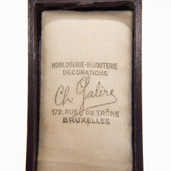 BELGIQUE. Médaille miniature en or de l’Ordre Royale du Lion.