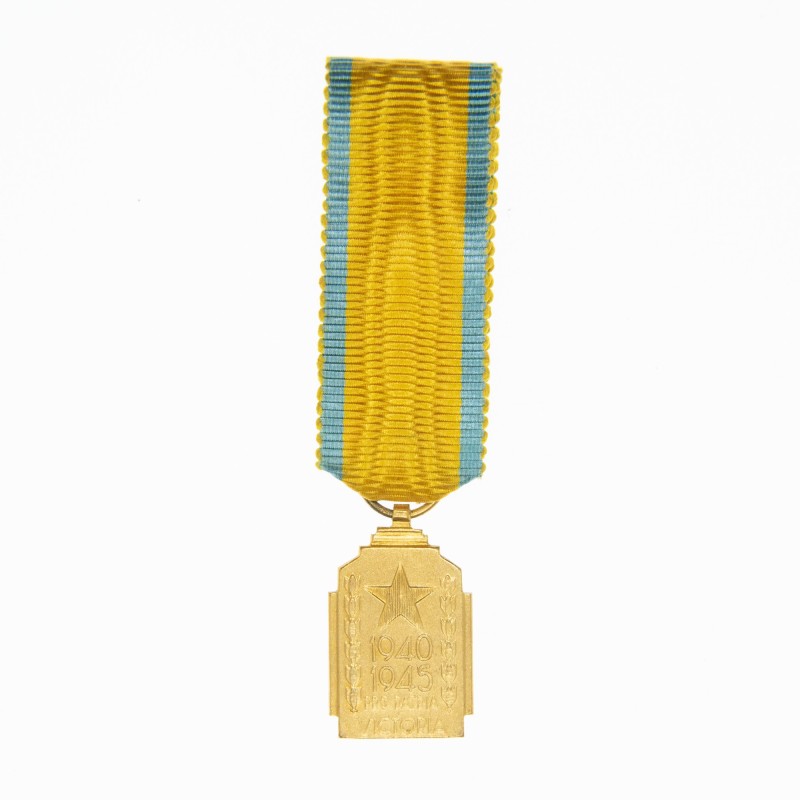 BELGIQUE. Rare médaille en or de l'effort de guerre colonial 1940-1945.