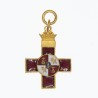 Espagne.  Croix de la croix rouge du mérite militaire en miniature.