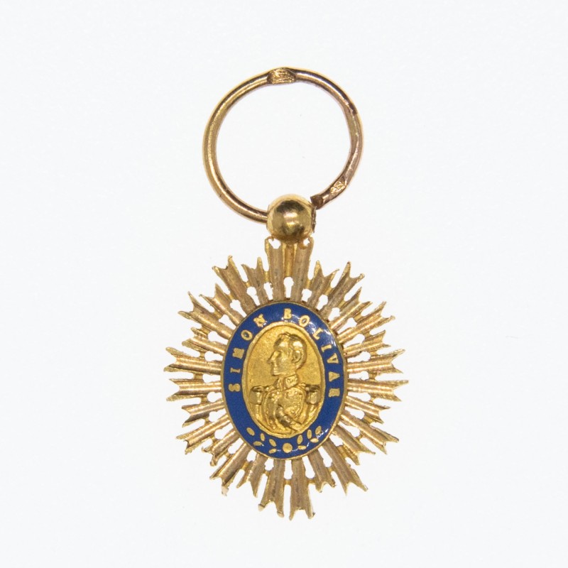Jolie miniature de l’ordre de Simon Bolivard en or.