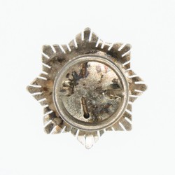 Espagne. Plaque miniature pour boutonnière de la croix rouge du mérite militaire.