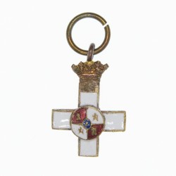 Espagne. Croix blanche du mérite militaire en miniature. Bon état.