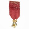 Belle médaille miniature d’officier de l’ordre de la Légion d’Honneur en or d’époque 1er Empire du 4eme type.