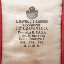 ITALIE Ordre de la Couronne. Ensemble en or comprenant une médaille de taille ordonnance et sa miniature.