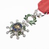Belle miniature de luxe de l’ordre de la Légion d’Honneur ornée de diamants.