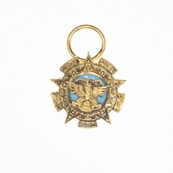 MEXIQUE.  Belle médaille miniature de l’ordre de l’Aigle Aztèque.