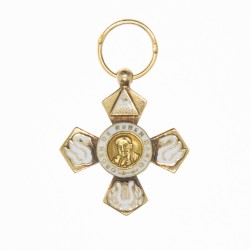 NICARAGUA.  Rare et belle médaille de l’ordre de Ruben Dario en or et émail.