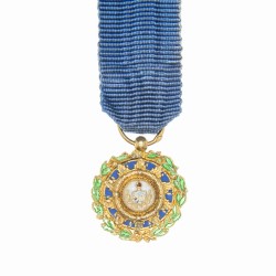 CUBA. Bijoux de l’ordre de Carlos Manuel de Cespedes, médaille miniature.