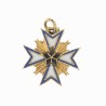 Médaille miniature de l'ordre de l’étoile noire du Benin en or et émail.