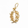 Médaille miniature des palmes académiques en or.